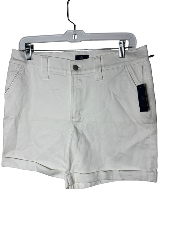 NYDJ Pants - NYDJ White Cuffed Bermuda Shorts women’s 10 optic white nwt